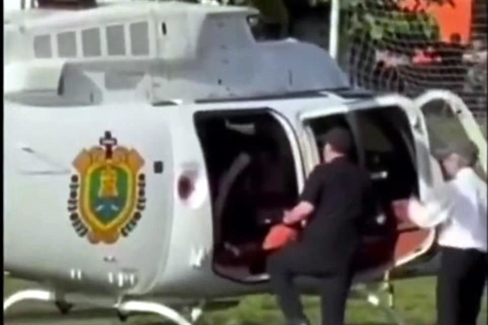 Ambas actrices fueron trasladadas a Catemaco en una aeronave del estado de Veracruz.