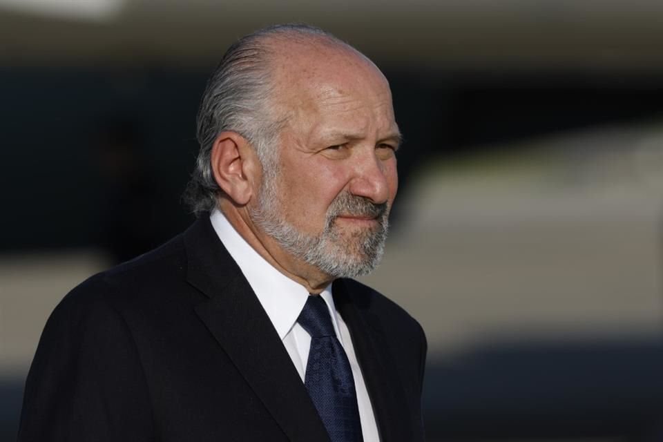 El Secretario de Comercio, Howard Lutnick, a su llegada a la Base Andrews el 15 de julio del 2025.