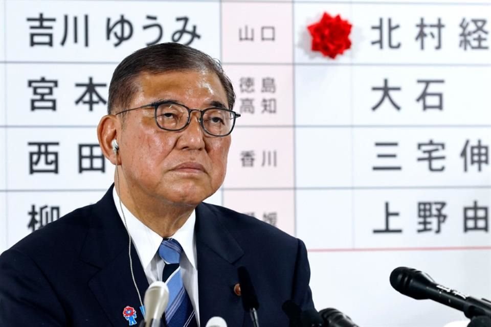 El Primer Ministro Shigeru Ishiba habla con los medios en Tokio, el 20 de julio.