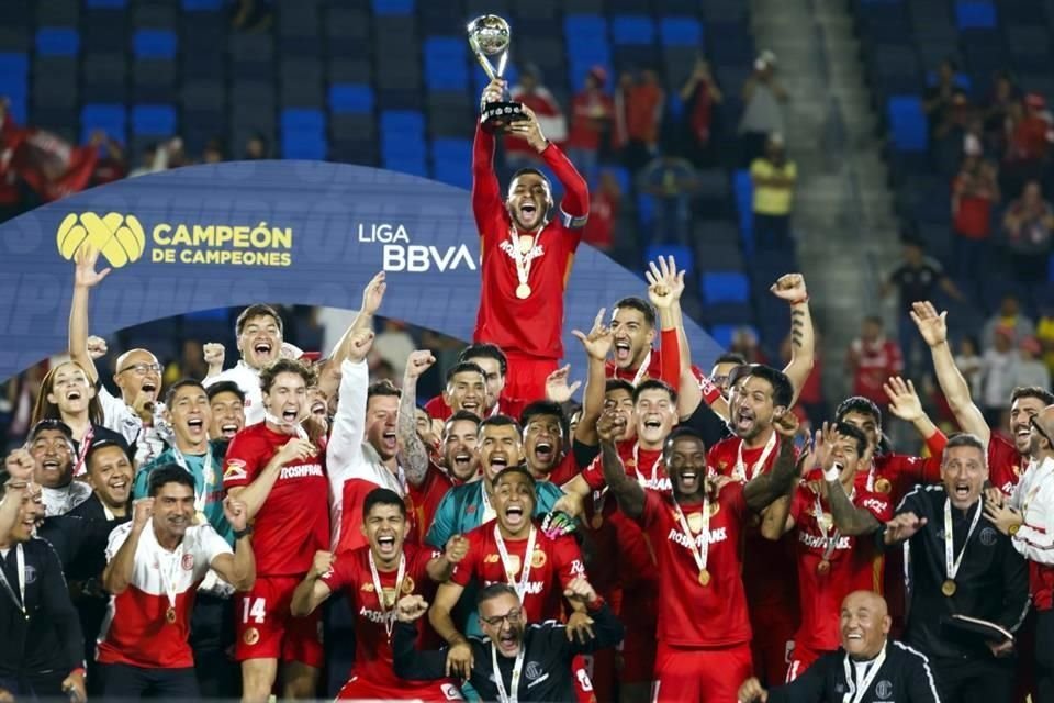 Toluca es el cuarto club en la historia desde la 2014-15 que gana el Campeón de Campeones siendo monarca del Torneo Clausura.