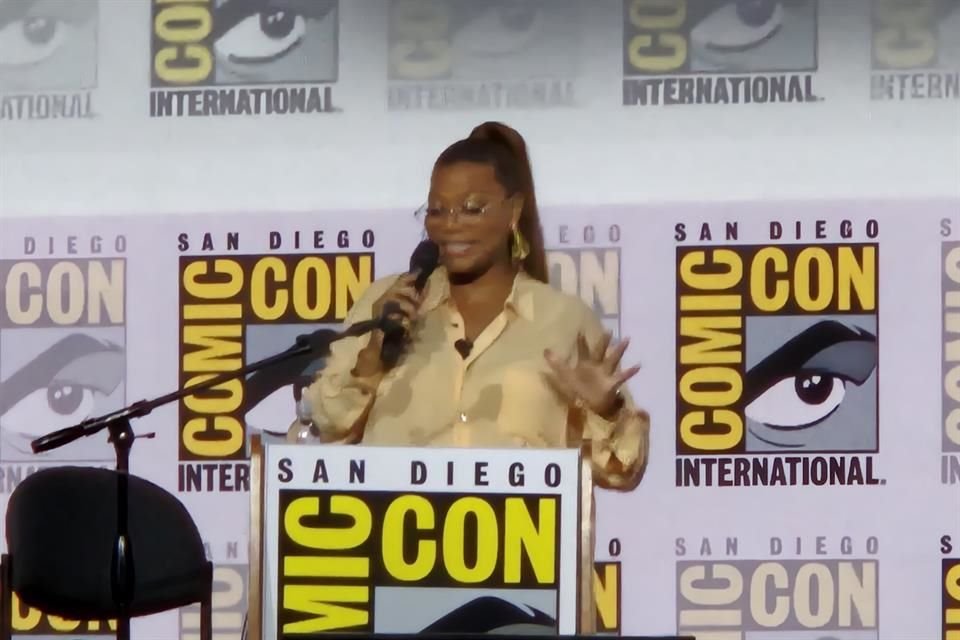 La charla estuvo moderada por la actriz y rapera Queen Latifah.