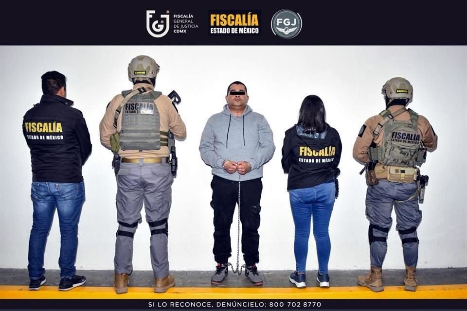 Luis Alberto N, líder de 'Los 300', fue arrestado por despojo y extorsión en Tecámac y Ecatepec.