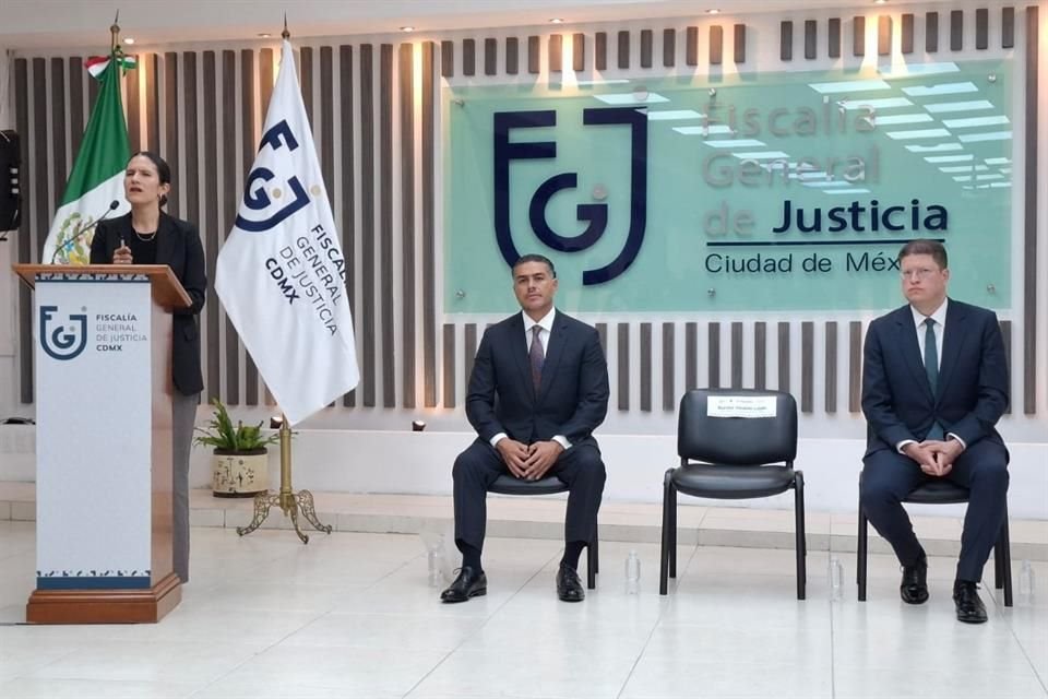 En conferencia de prensa, autoridades señalaron trabajos conjuntos entre la  Fiscalía capitalina, la Secretaría de Seguridad Ciudadana de la CDMX y la SSPC federal.