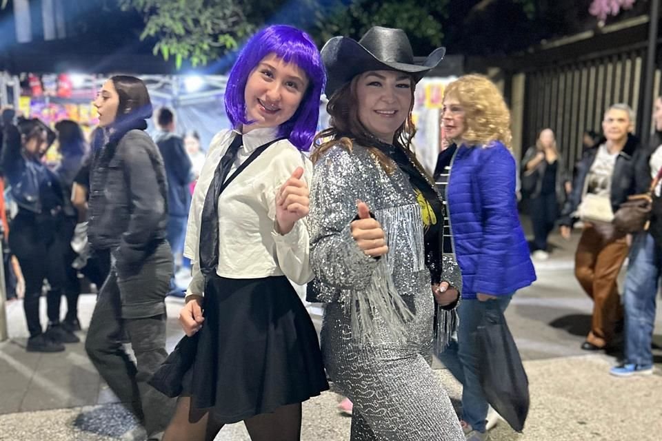 Joseline y su mamá, Luisiana, viajaron de Culiacán para ver por primera vez a la colombiana.