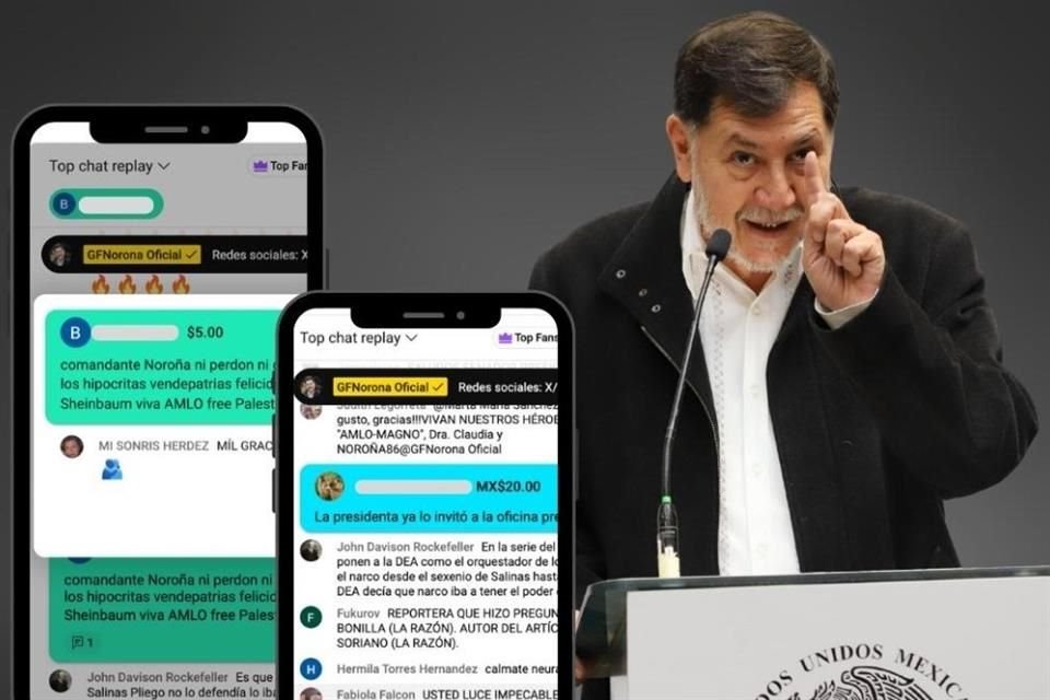 Transmisiones de Fernández Noroña son fuente de ingreso ilegal pues recibe donaciones en efectivo que funcionarios tienen prohibido aceptar.