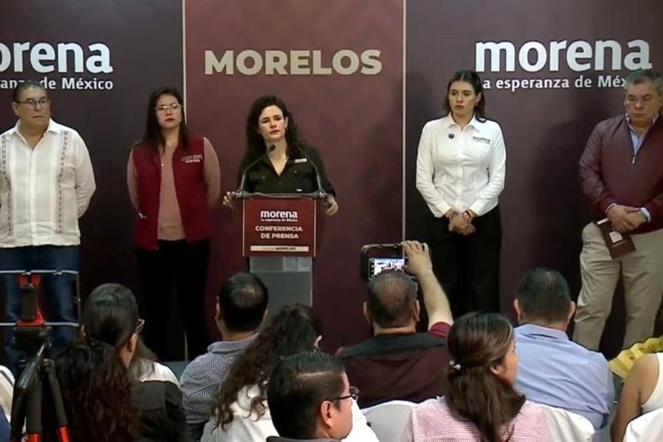 La lideresa de Morena aseguró que el viaje de Andy no ha afectado la imagen del partido.