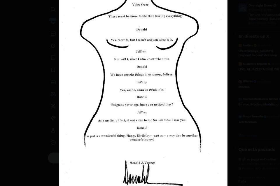 El Presidente Trump negaba que existiera la nota de felicitación.