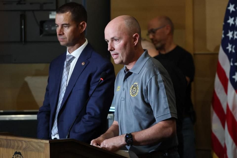 El Gobernador Spencer Cox durante una conferencia de prensa en Utah, el 11 de septiembre del 2025.