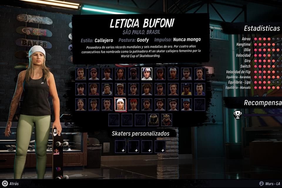 Tony Hawk's Pro Skater 3 + 4 exhibe una colección de personajes elegibles amplia, aunque limitada, pues casi todos son hombres y de Estados Unidos.