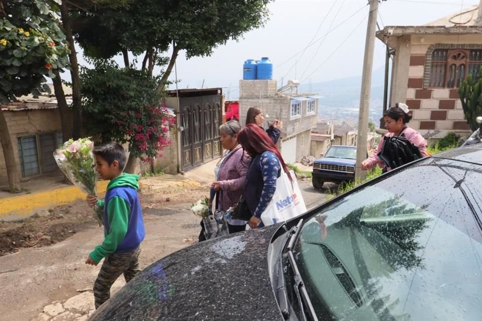 El funeral tuvo lugar en el domicilio de la familia de Fernando, en la Colonia Ejidal El Pino.