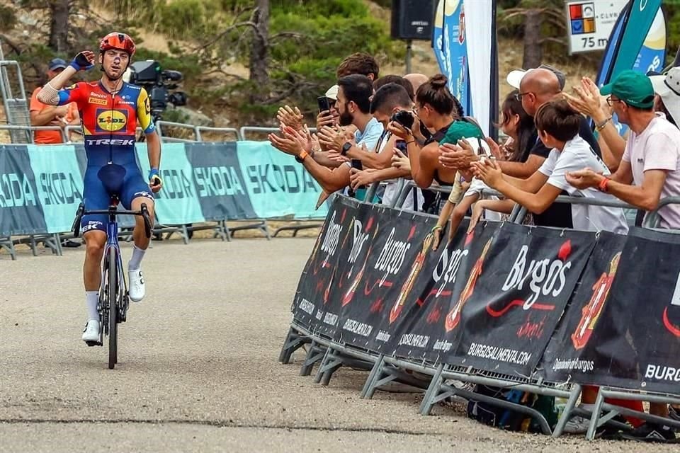 Giulio Ciccone se escapó al final y se quedó con la victoria en la quinta etapa de la Vuelta a Burgos.