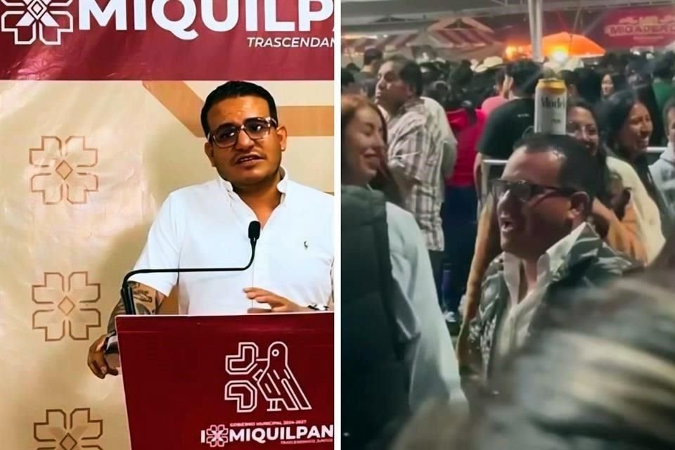 En una feria, el Alcalde de Ixmiquilpan, Hidalgo, Emanuel Hernández, fue grabado mientras equilibraba una cerveza en la cabeza, gritaba groserías y bailaba con un grupo de narcorridos.