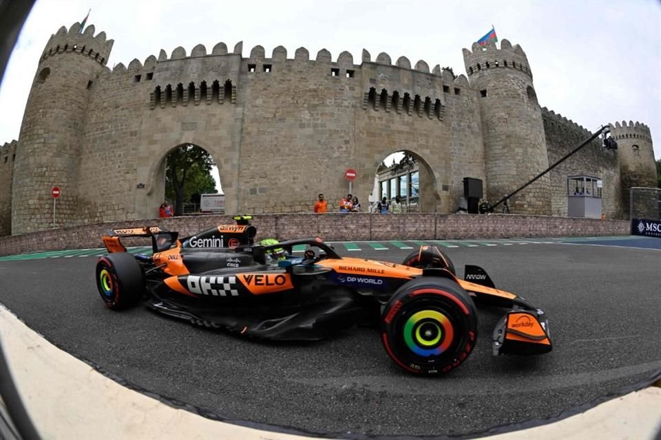 Lando Norris registró el mejor tiempo en la última práctica.