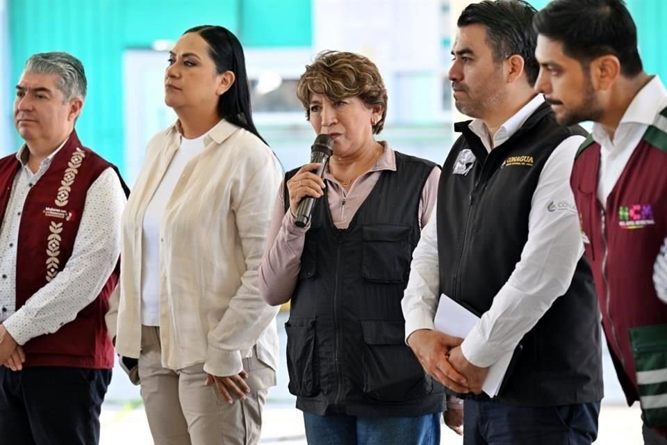 La Gobernadora Delfina Gómez encabezó la presentación de un informe de atención en la zona.