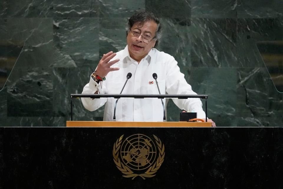 El Presidente de Colombia, Gustavo Petro Urrego, durante la Asamblea General de las Naciones Unidas, el 23 de septiembre de 2025.