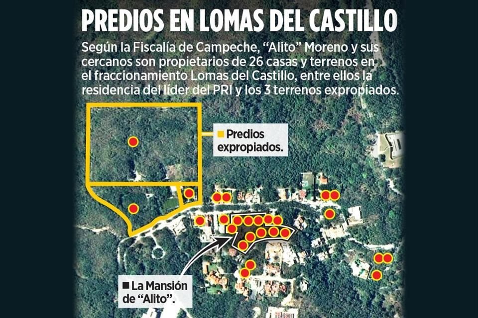The CSP said that the lands that will be expropriated from Alejandro Moreno's relatives were acquired through corruption and money laundering.