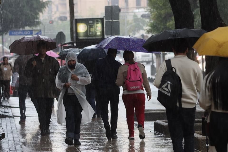 La Alcaldía Cuauhtémoc es la más afectada por las lluvias.