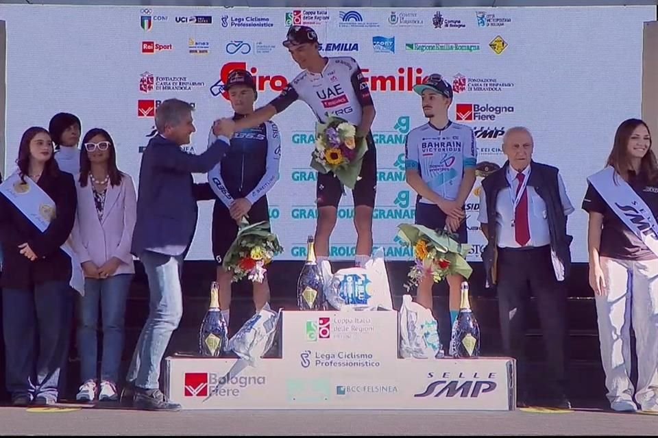 The Mexican at the top of the podium.