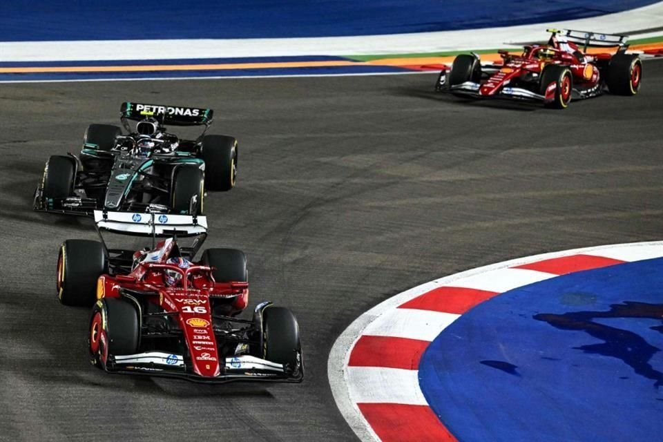 Leclerc fue sexto en el GP de Singapur.