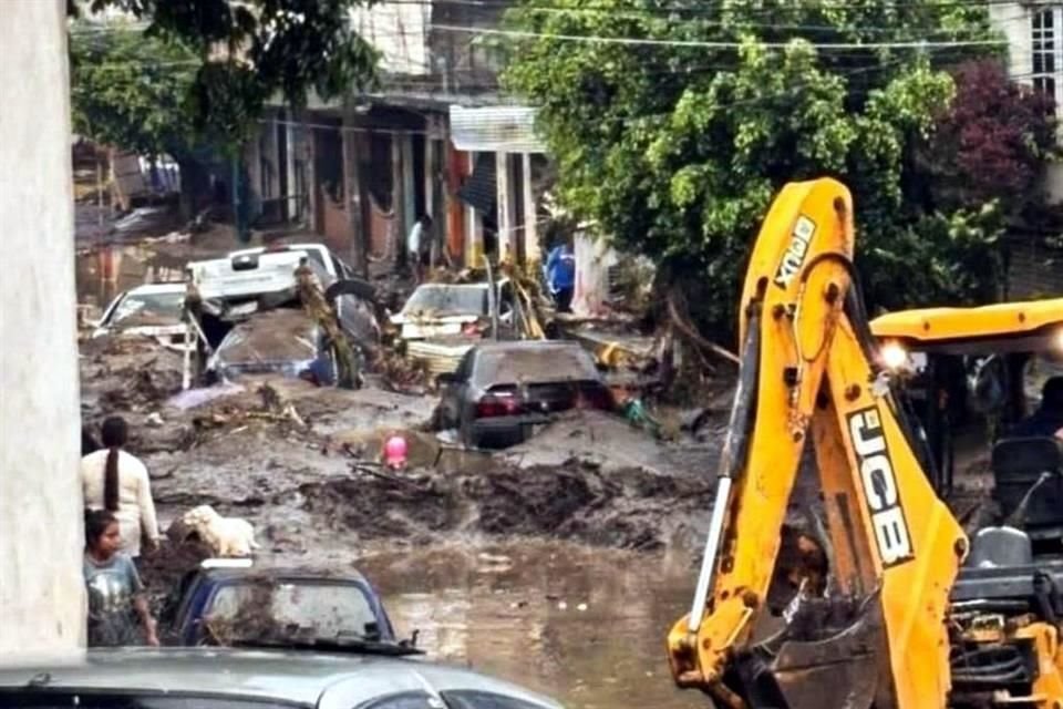 Afectaciones en Huehuetla, Hidalgo, tras desbordamiento del Río Pantepec.