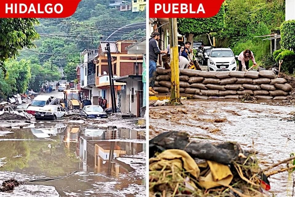 En saldo preliminar, las cifras dadas a conocer por autoridades federales y estatales son: 28 muertos, 16 desaparecidos, 80 municipios afectados y 171 mil personas sin luz.