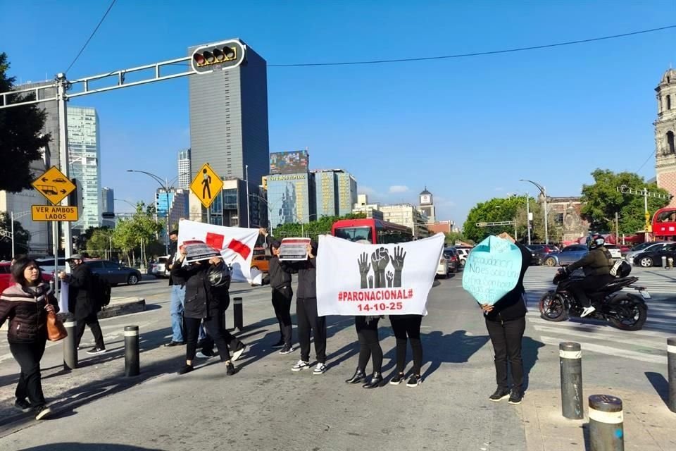 En la protesta se pide justicia laboral.
