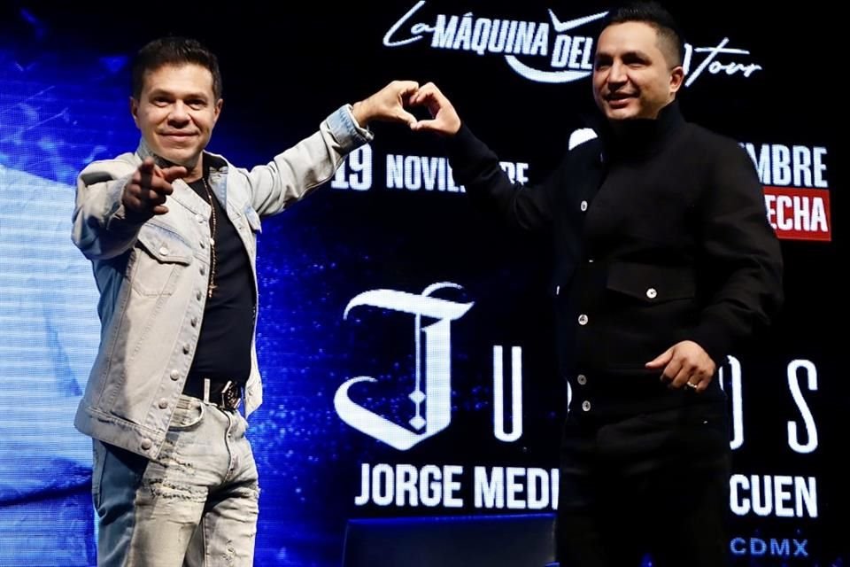 Medina y Cuen tocarán en CDMX en cuatro ocasiones; las primeras dos en la Plaza de Toros La México, los días 24 y 25 de octubre, y el 19 y 21 de noviembre en el Estadio de la Alcaldía Iztacalco.