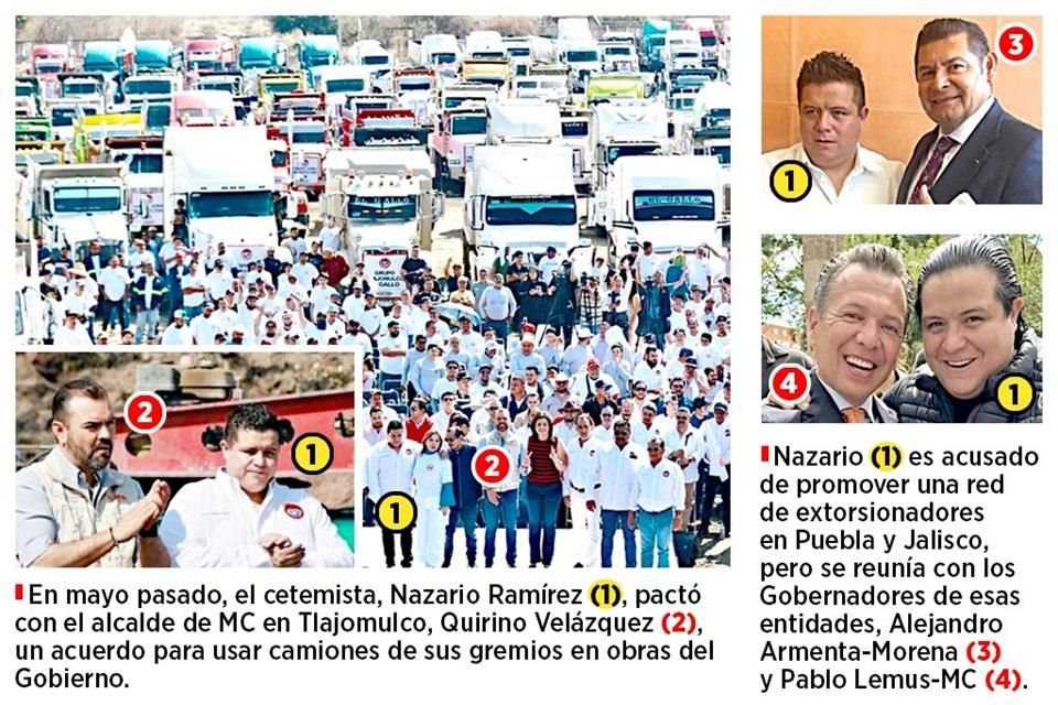 Líder del Frente Transportista de CTM en Jalisco, Nazario Ramírez, fue detenido tras ser identificado como integrante de grupo criminal.