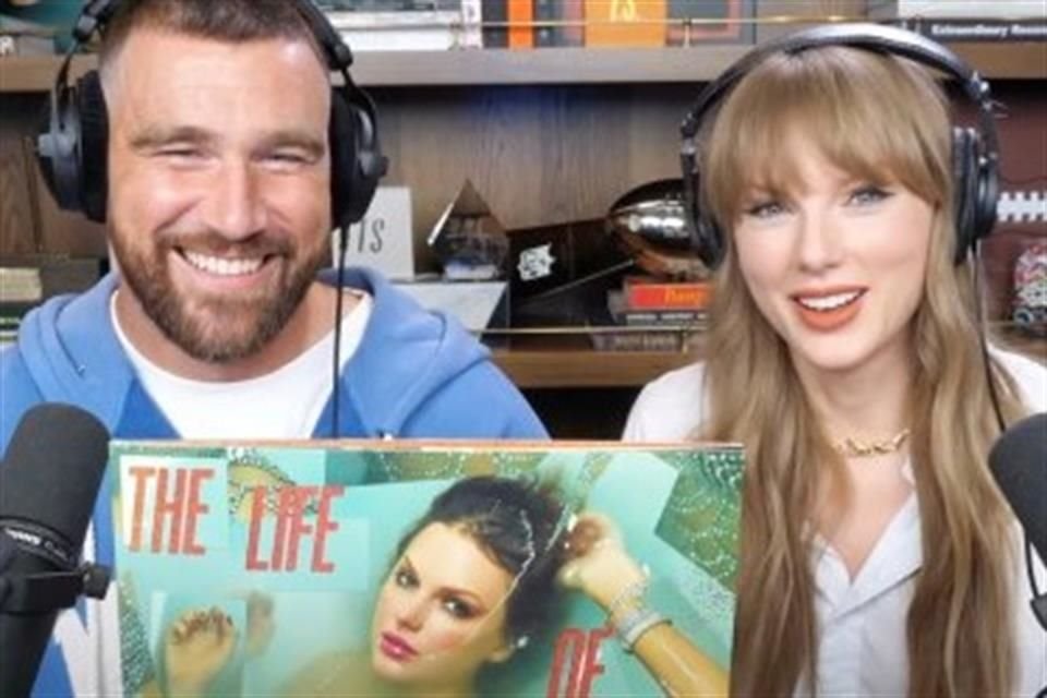 La participación de Taylor Swift en el podcast 'New Heights', de su novio Travis Kelce, alcanza 10 millones de visualizaciones en YouTube.