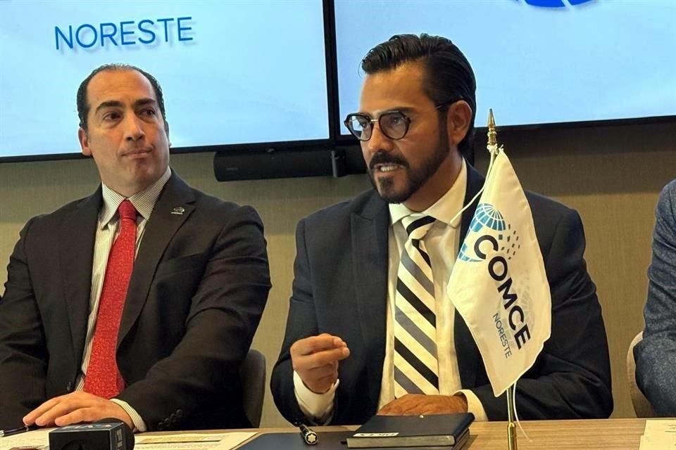 Andrés Franco Zaldívar y Javier Cendejas Meneses, director y presidente del Comce Noreste, respectivamente.