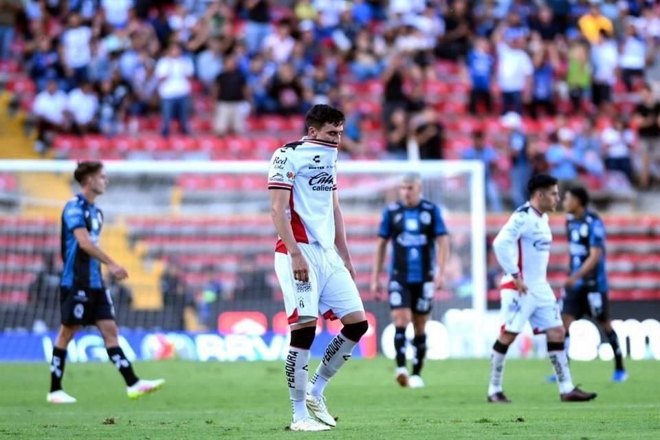 Atlas pasó de ganar 3-1 en el minuto 90 a verse empatado en el 97' por el Querétaro en la Corregidora.