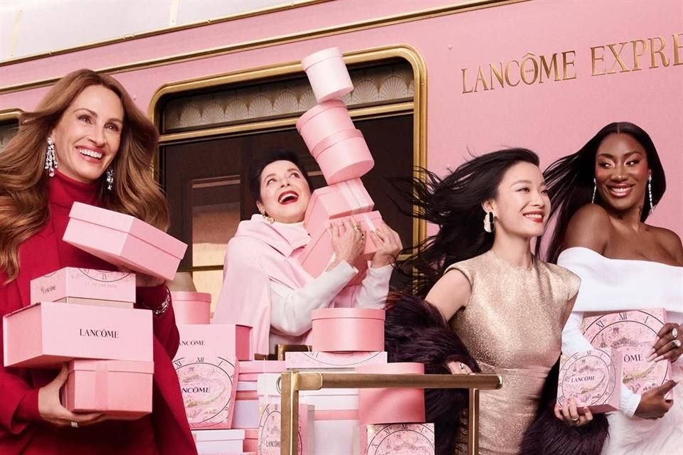 El Tren de la Navidad Lancôme Express ofrece cinco estaciones de belleza gratuitas en el sur de la CDMX, celebrando 90 años de la marca.