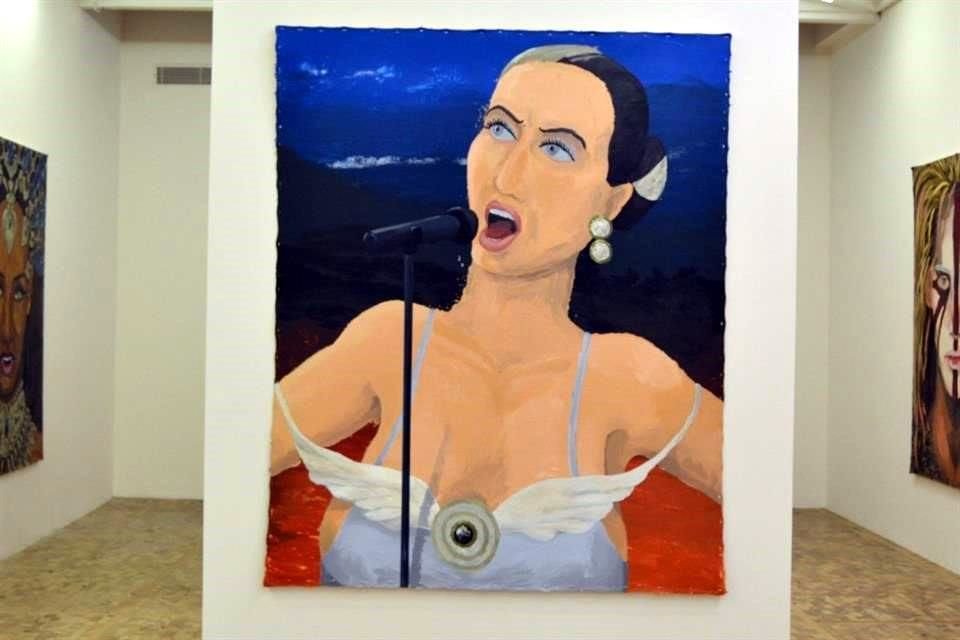 Cada obra pasó por un proceso de bocetaje y posterior traslado al lienzo, en capas de pintura que buscan capturar un viaje profundamente personal.