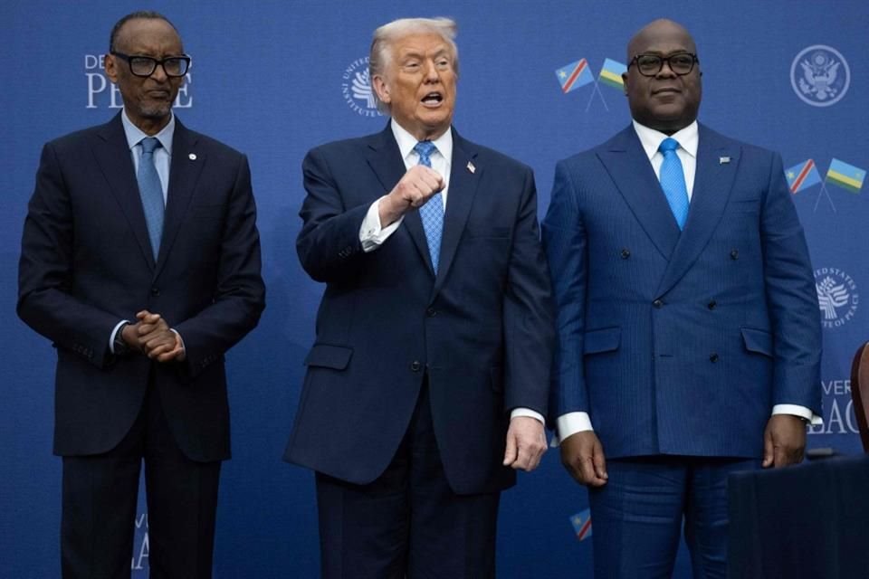 Líderes de Ruanda y República Democrática del Congo firmaron un acuerdo de paz junto al Presidente Donald Trump.