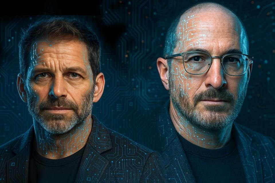 Zack Snyder (izq.) y Darren Aronofsky (der.) ven la IA como una herramienta útil.