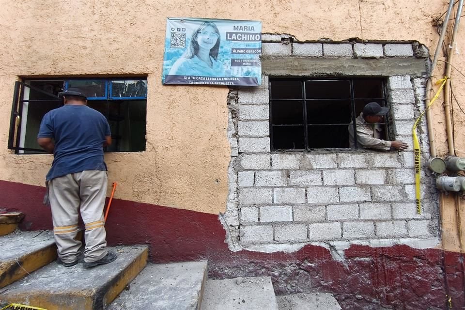Hace una semana un camión derrapó y se estrelló contra una vivienda.