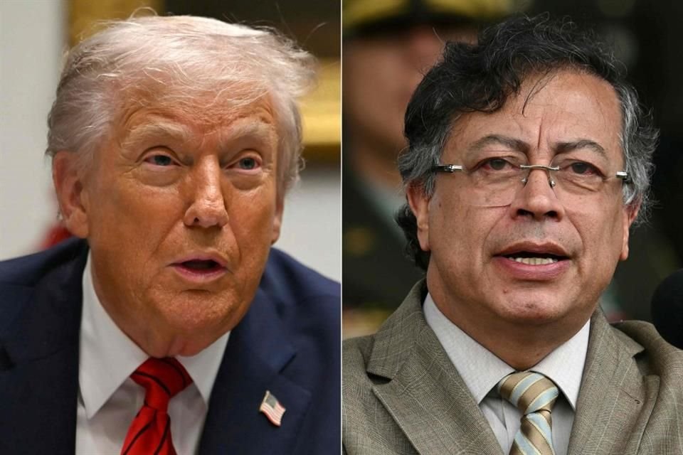 El Presidente Donald Trump dijo que su homólogo colombiano, Gustavo Petro, 'va a meterse en grandes problemas y sería el siguiente'.
