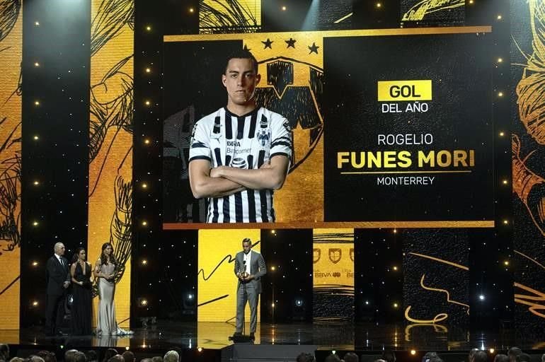 Rogelio FUnes Mori ganó el Mejor Gol, aquella chilenita ante Santos en la Liguilla del Apertura 2018.