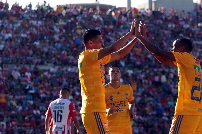 A pesar de jugar con 10 hombres, el recién ascendido Atlético de San Luis le arrebató un empate a los Tigres en el Estadio Alfonso Lastras