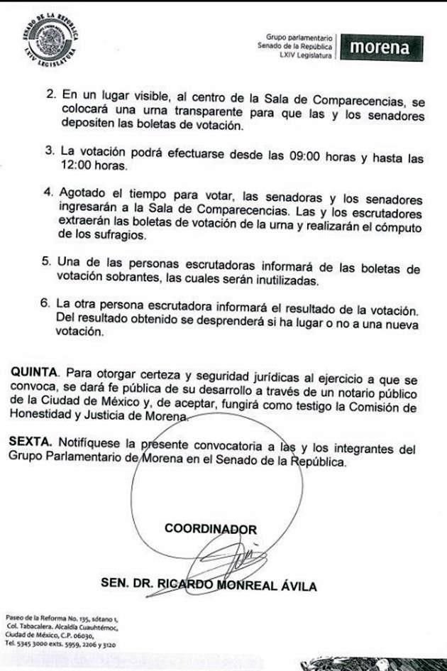 Martí Batres difundió el documento en Twitter.