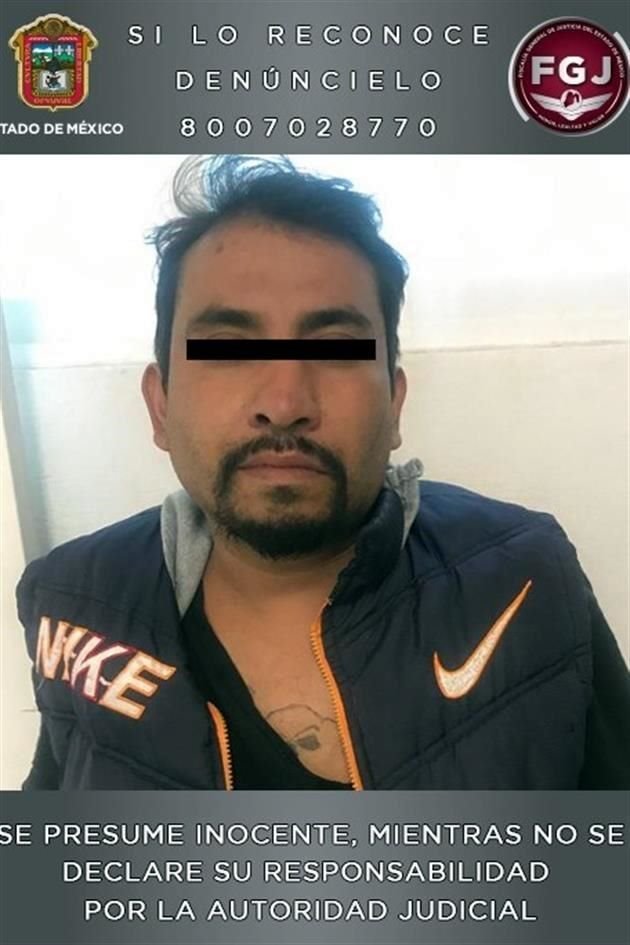 Ignacio, de 35 años, fue puesto a disposición de un Juez en el Centro Penitenciario y de Reinserción Social de Ecatepec.