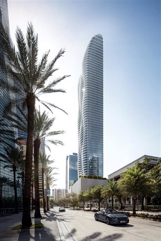 La forma sinuosa del edificio será un referente en Miami.