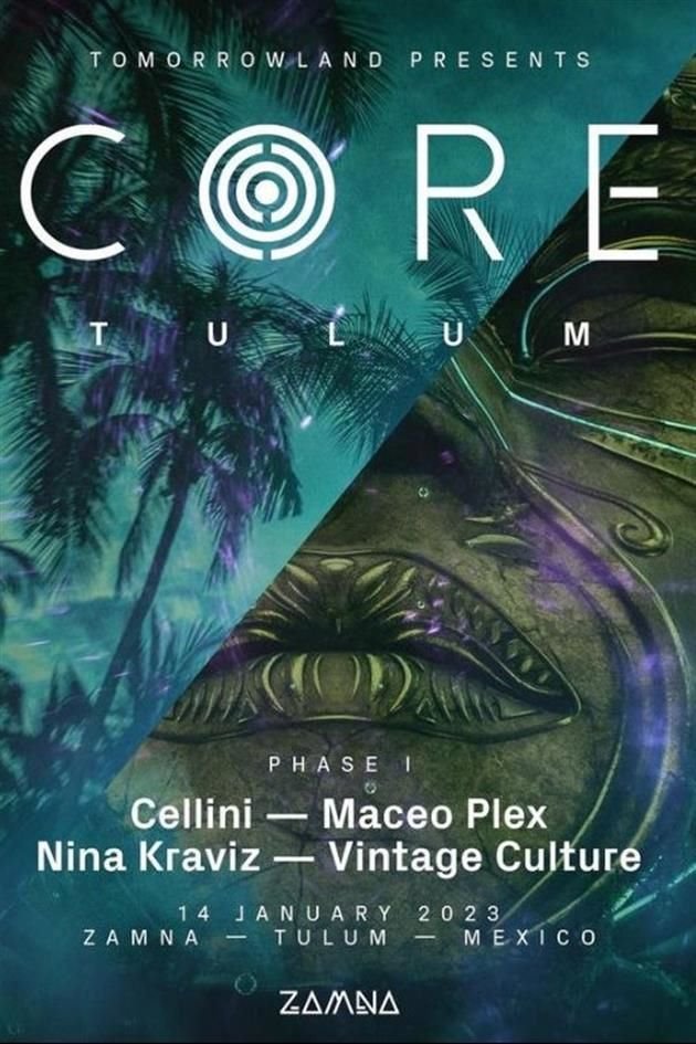 El festival de música electrónica Tomorrowland llega a Tulum, Quintana Roo con su mítico escenario 'CORE' para la clausura del  Zamna.
