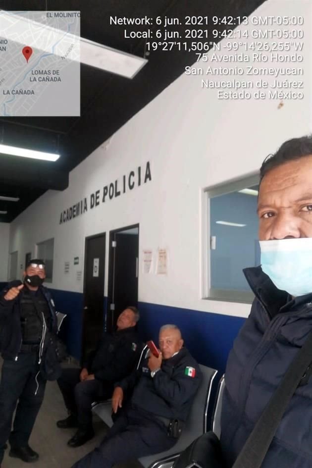 Los elementos fueron encerrados bajo llave en la Academia de Policía de la Colonia La Cañada desde las 8:00 horas