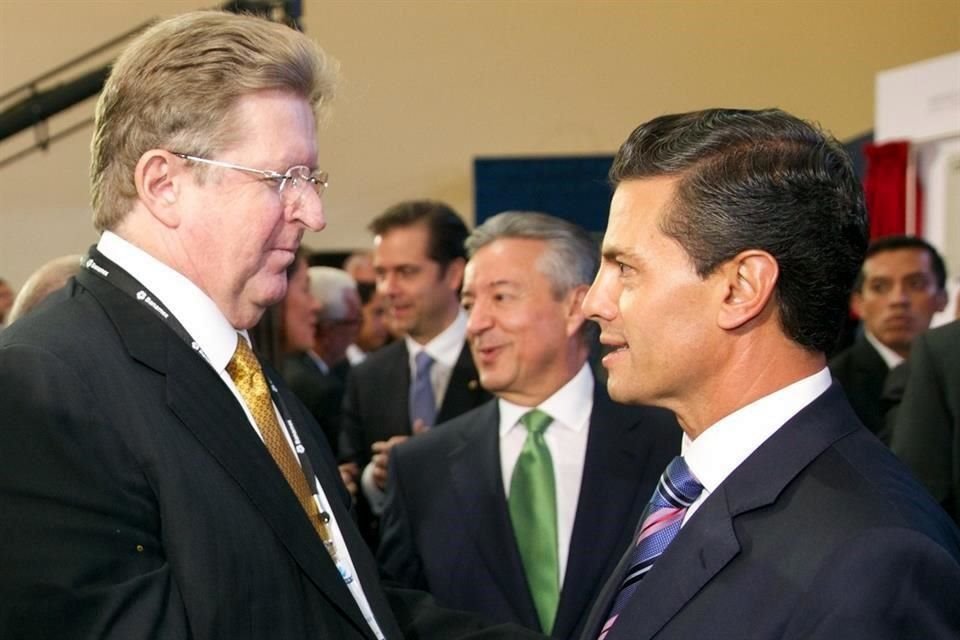 Germn Larrea (izquierda), presidente ejecutivo y del Consejo de Administracin de Grupo Mxico.