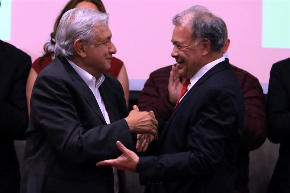 Andrés Manuel López Obrador y Alberto Anaya.