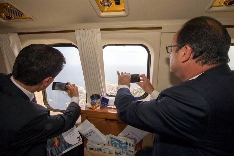 En el marco de las actividades de su visita de estado, el Presidente Enrique Peña Nieto visitó Marsella  y realizó un sobrevuelo en helicóptero por el Parque Nacional de Las Calanques.