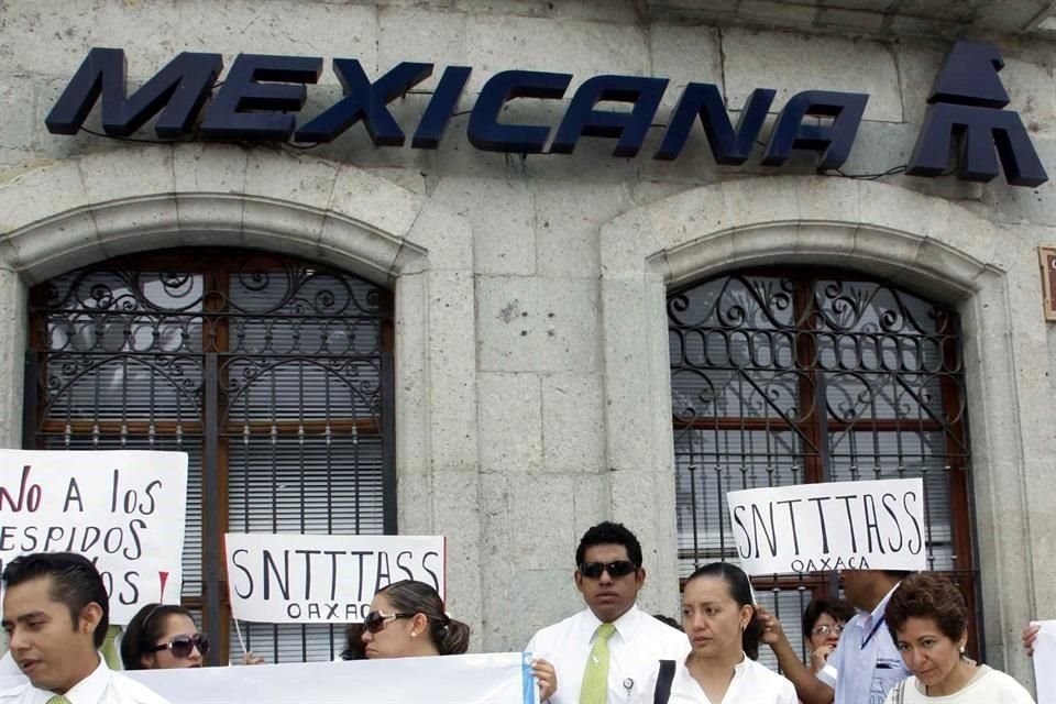 Los empleados de la quebrada Mexicana de Aviación recibirán parte de los 171 millones 221 mil pesos que se obtuvieron por la venta de 9 aviones Airbus A320.