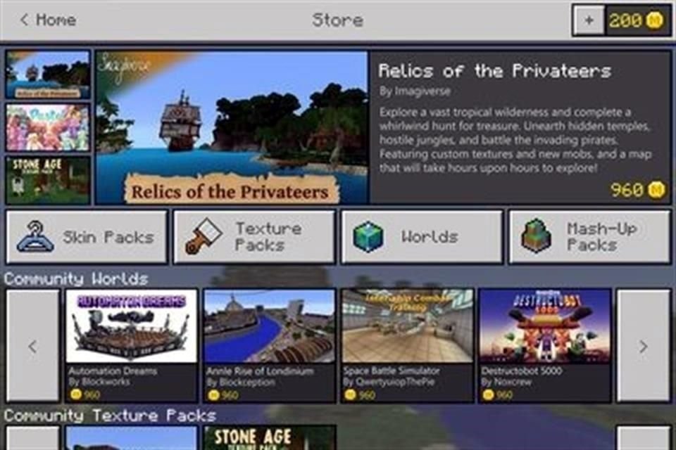 Mercado de Minecraft