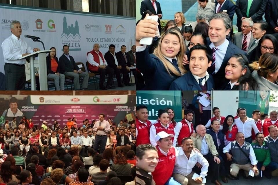 Penchyna fue a Toluca el 31 de marzo.                             Nuño estuvo en          Izcalli el 16 de febrero. García Bejos en Tultitlán el 28 de marzo y Narro estuvo en            Ecatepec.